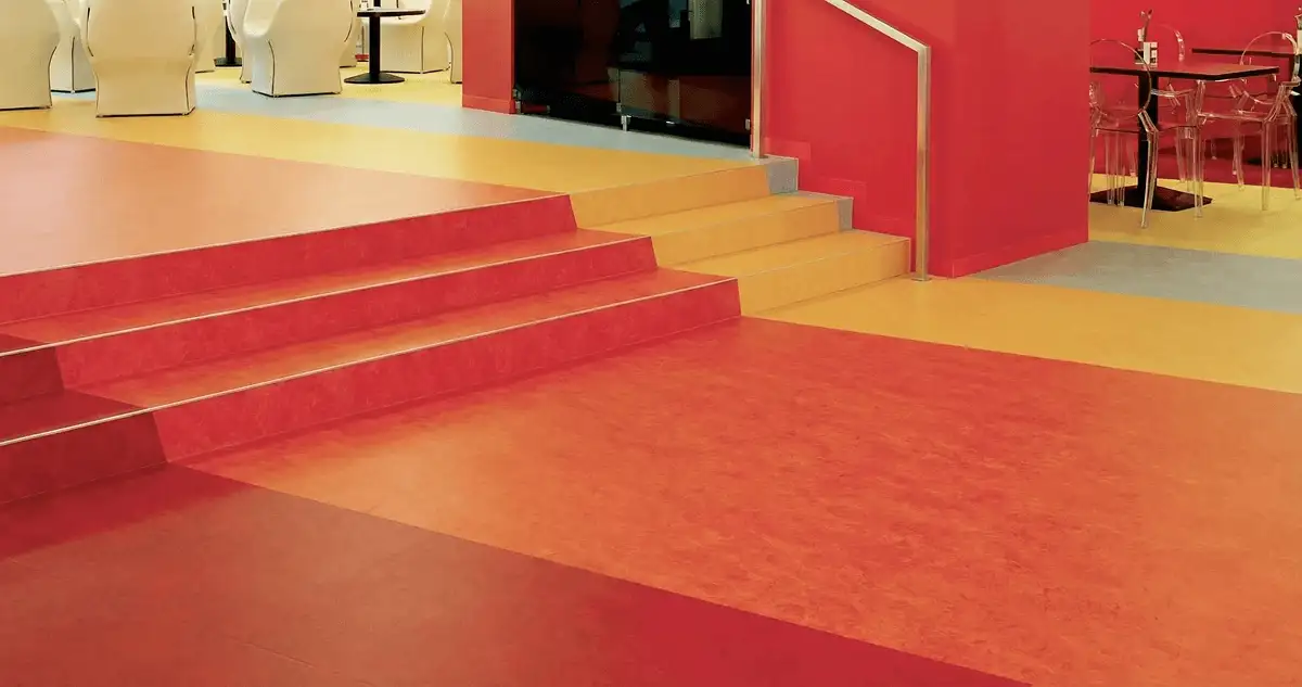 Snack bar with beautiful professionally installed linoleum flooring in Stamford, CT